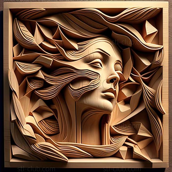 3D мадэль Грейс Механ Де Вито, американская художница. (STL)